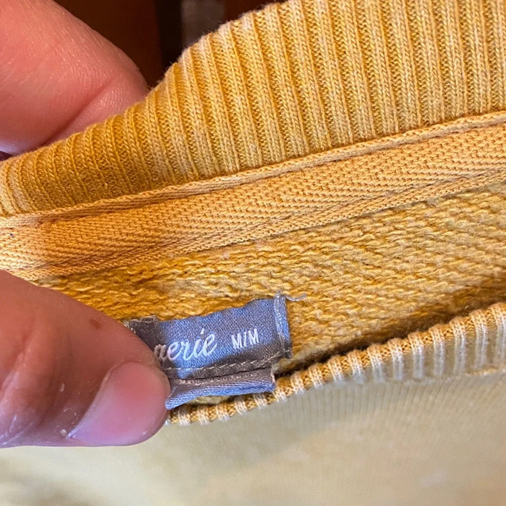 Aerie Mustard Yellow Knit Top - Picture 2 of 2